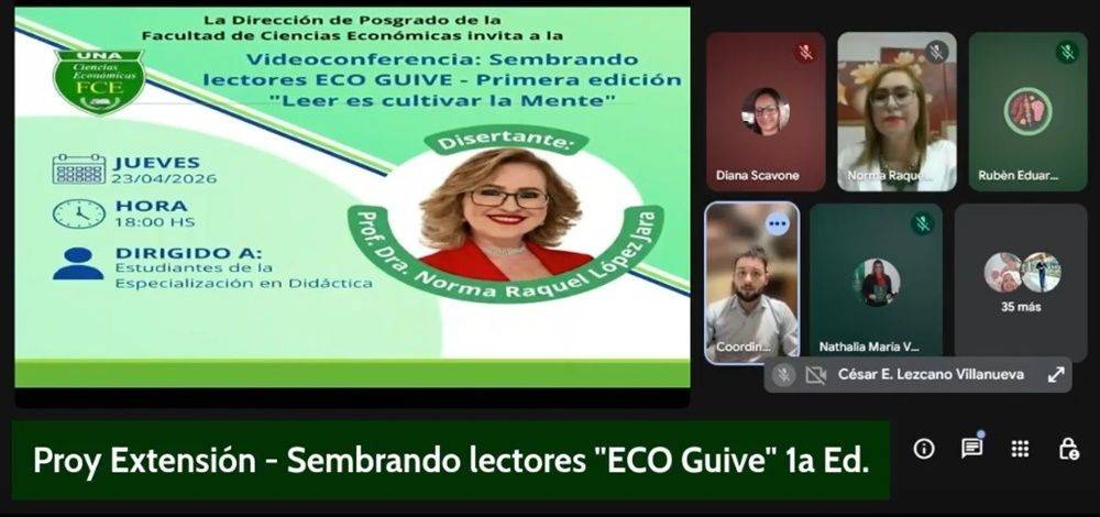 “Leer es Cultivar la Mente: jornada de extensión y promoción del hábito lector en ECO GUIVE”