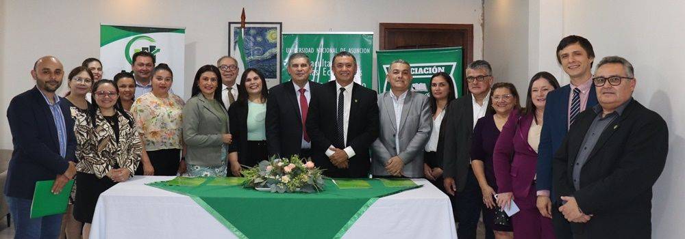 Firma de convenios marco de cooperación FCE-UNA, la Asociación de Contadores Regional de San Pedro y la Asociación de Profesores de la Filial San Estanislao