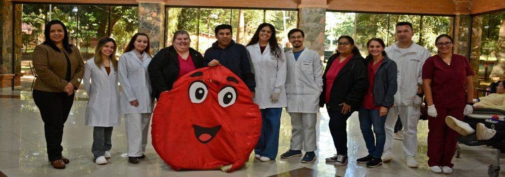 Jornada de donación de sangre en la FCE-UNA