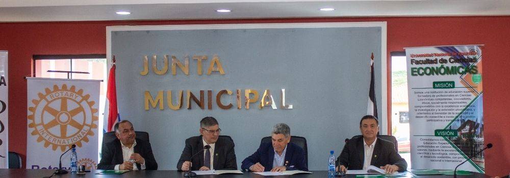 Alianza entre FCE UNA y el Rotary Club