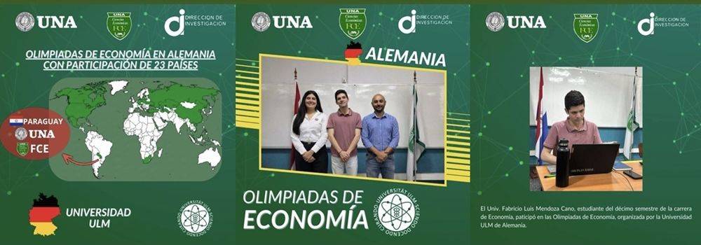 Destacada participación de estudiante de la Universidad Nacional de Asunción en las Olimpiadas de Economía en Alemania