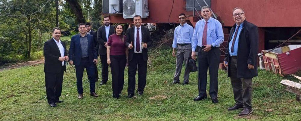Autoridades de la FCE – UNA supervisan avances de obras en la filial San Estanislao